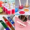 LET'S RESIN Epoxy Mixing Cups Kit,200Pcs, Plastic, 30ml Disposable Measuring Cups,50 Wooden Stirring Sticks, Dropper for Paint Mixing, Jewelry Making